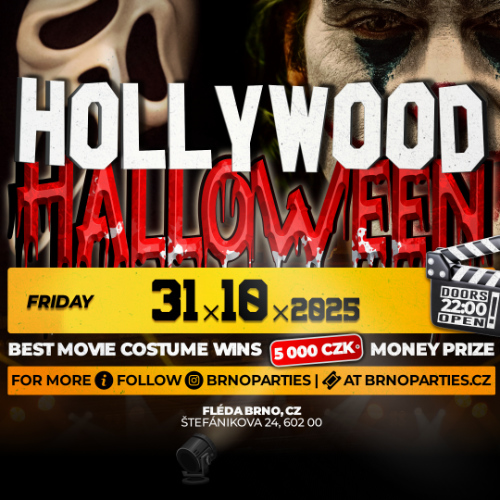 Hollywood Halloween at Fléda Club flyer
